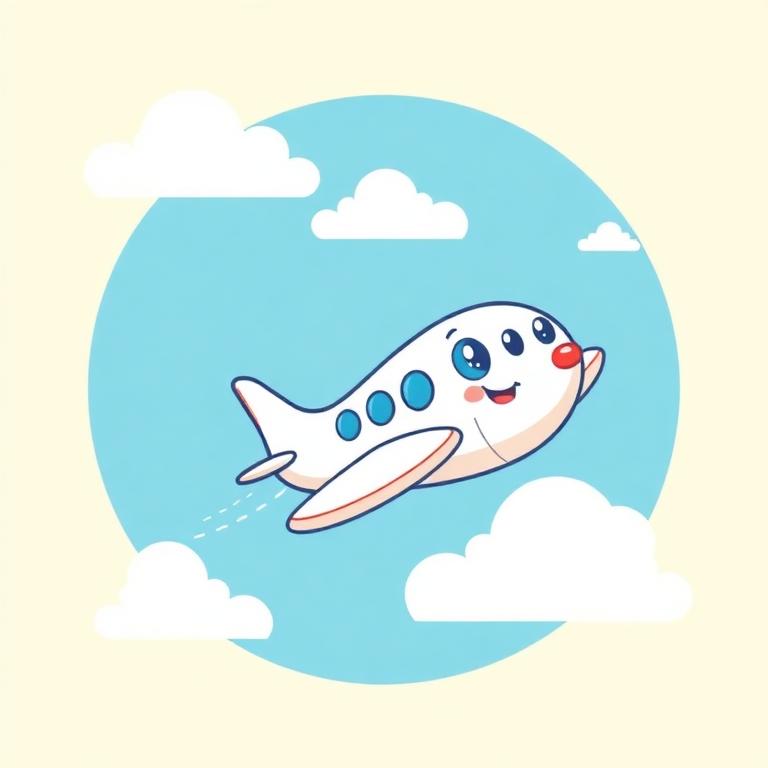 Airplanes theme illustration