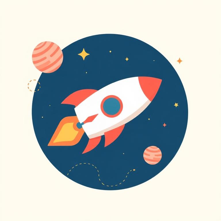 Space theme illustration